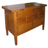 Antique Oak Drop Leaf Desk