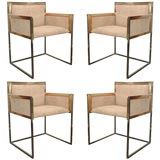 Set of Four Armchairs by Alain Delon for Maison Jansen 1
