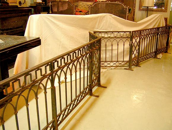 French Cast & Wrought Iron Altar Railing or Low Fence 6