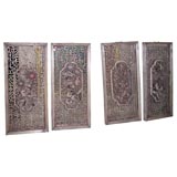 Set of four Elaborately carved Chinese Windows