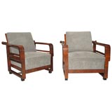 Pair of Austrian Reclinable Chairs