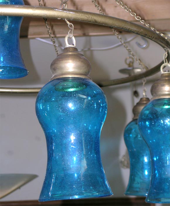 Glass Egyptian chandelier For Sale
