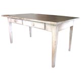White painted french desk