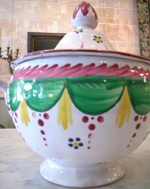 Early 19th Century French Faience Tureen 1