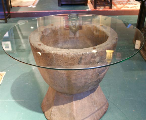 Primitive Taiwanese Root Mortar Table