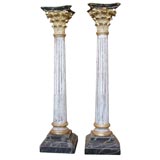 Pair of columnar lamp bases