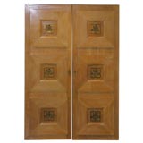 #3330 Pair of Matching Oak Doors