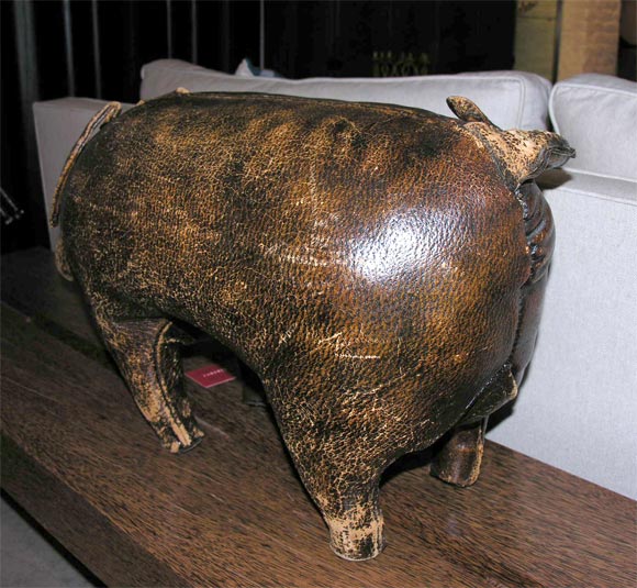 Vintage English Leather Pig 2
