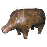 Vintage English Leather Pig