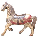 Vintage Carved Wooden Horse