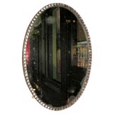 Oval Irish 18th Century Mirror w/ Clear Glass