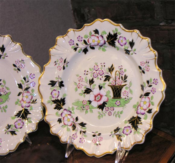 English Set of four plates For Sale