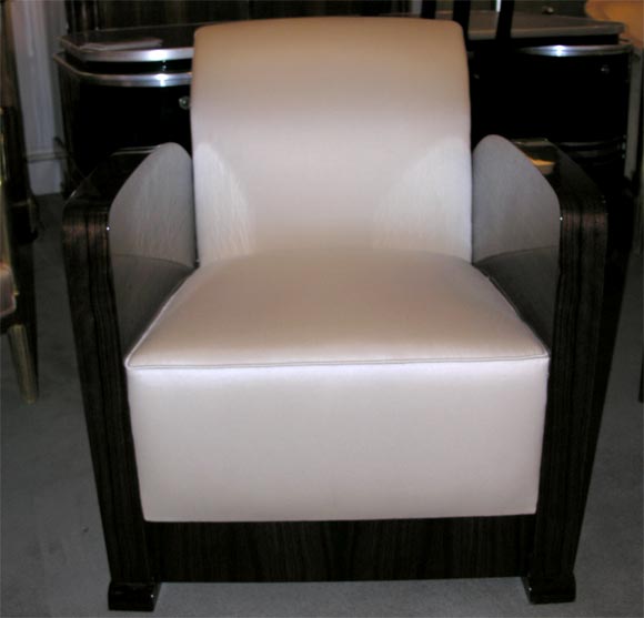 A pair of Art Deco armchairs,From The Dominique studio in Beirut.