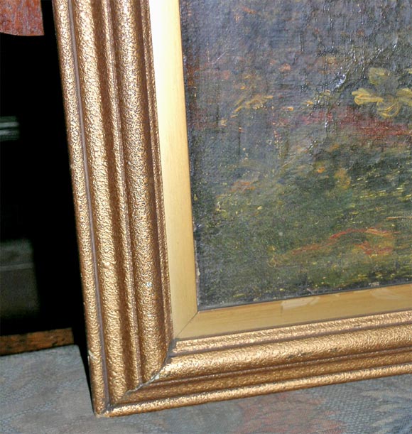 19th Century Naive Oil on Canvas In Excellent Condition For Sale In New York, NY