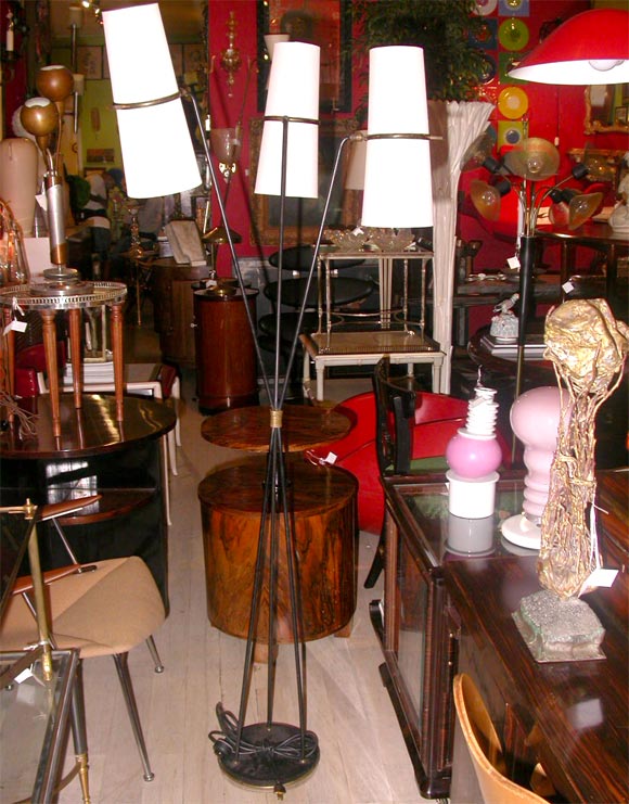 Jacques Adnet 3-light Floor lamp