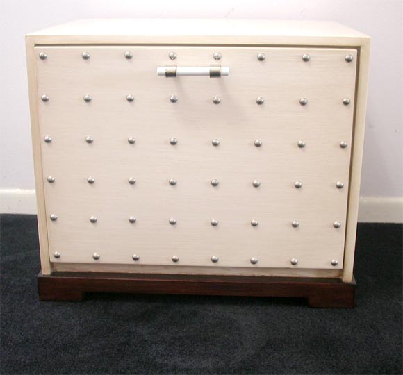 A Pair of Studded Cabinets by Tommi Parzinger