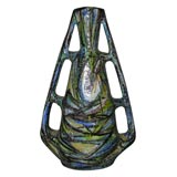 Overscaled Italian Mod Double-Handled Vase