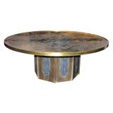Beautiful Circular Cocktail Table by Phillip & Kelvin LaVerne