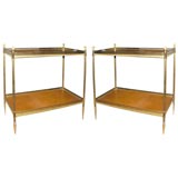 Two Tier Brass Etagere