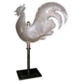 Antique Late 18th c. Full Bodied English Rooster Weathervane