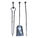 Set of Three Georgian Steel Fire Tools