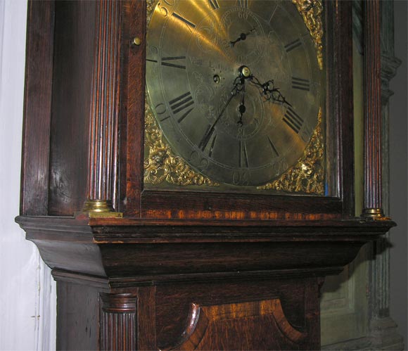18th Century and Earlier Fine English Tall Case Clock by Latham ca 1770