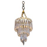 Antique Classic English three tier icicle chandelier