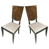 Set of Six French Macassar Dining Chairs