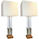 Pr of Stiffel chandelabra table lamps