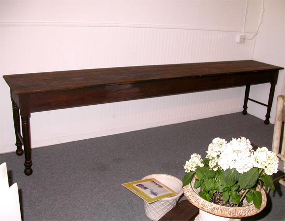 19THC  HARVEST TABLE