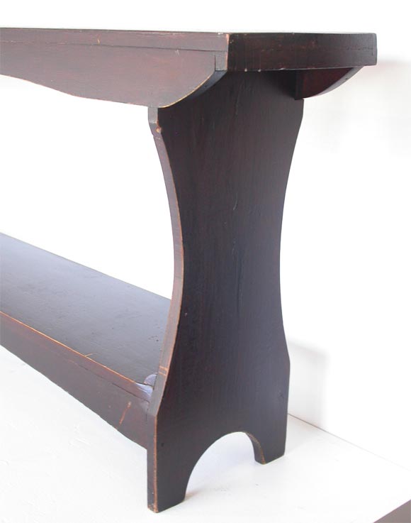 American 19THC  TWO TIER BENCH/SHELF FROM PENNA.