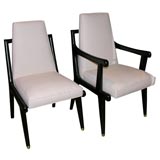 Set 10 Italian dining room chairs.(2 armchairs + 8 sidechairs)