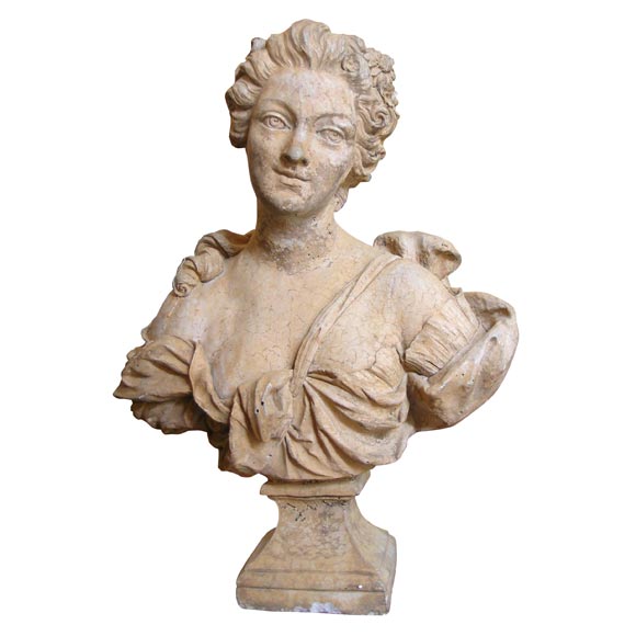 19th Century Swedish Bust of an Aristocratic Woman For Sale