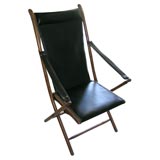 Leather Campaign Chair