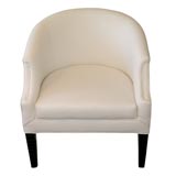 Pair of barrel back club chairs