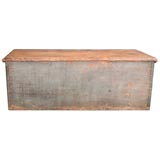 Antique painted pine trunk