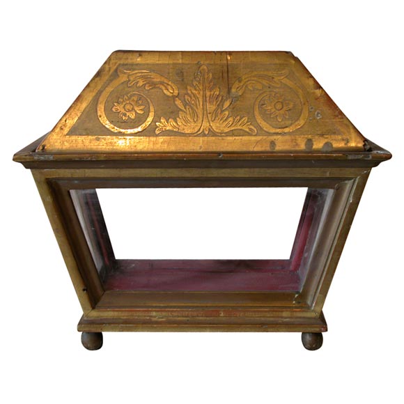 Giltwood Reliquary Box