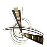 Curtis Jere metal wall sculpture signed and dated