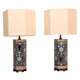 A Pair of Chinese Porcelains mounted as Lamps