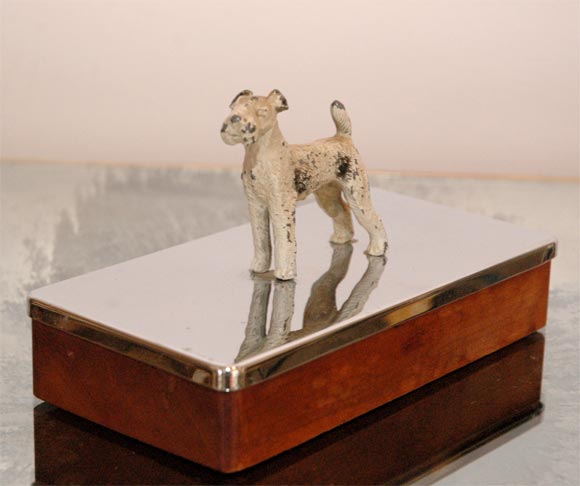A Hubley Terrier Box