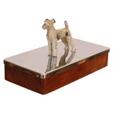 Vintage A Hubley Terrier Box