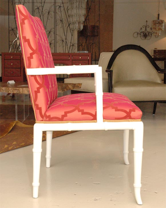 American Highback Saber Leg Occasional Chairs