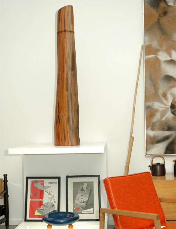 "Standing Figure" Camphor wood totem by Bruce Mitchell