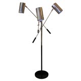 Three Head Chrome Floor Lamp