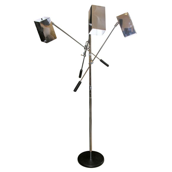 Three Head Floor Lamp at 1stDibs