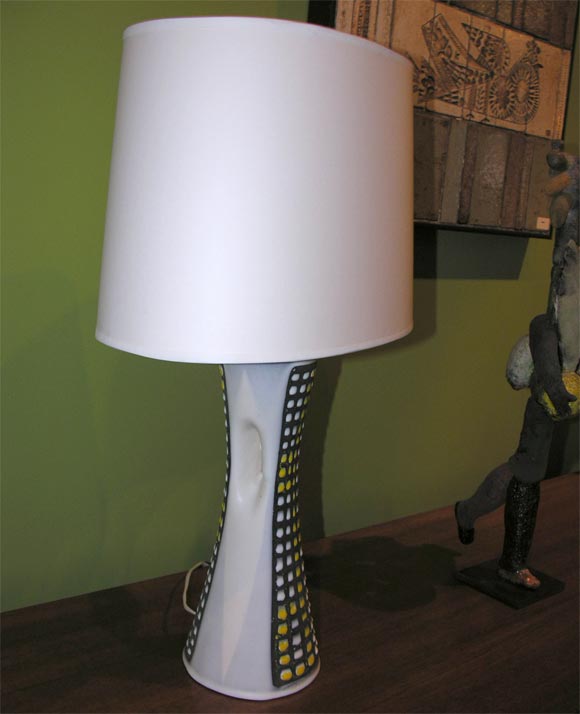 'Diabolo' Lamp by Roger Capron In Excellent Condition In Stratford, CT