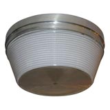 Industrial style flush-mount fixture