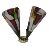 One-of--a-Kind Hand-blown "Bandiere" Sconce by Anzolo Fuga