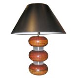 Table Lamp with Custom Lacquer and Acrylic by Karl Springer