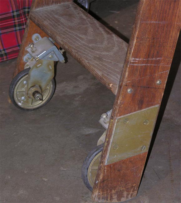 Wooden Electrician's Ladder In Good Condition In New York, NY